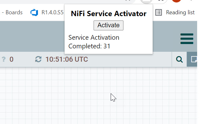 Apache NiFi Service Activation Extension chrome extension