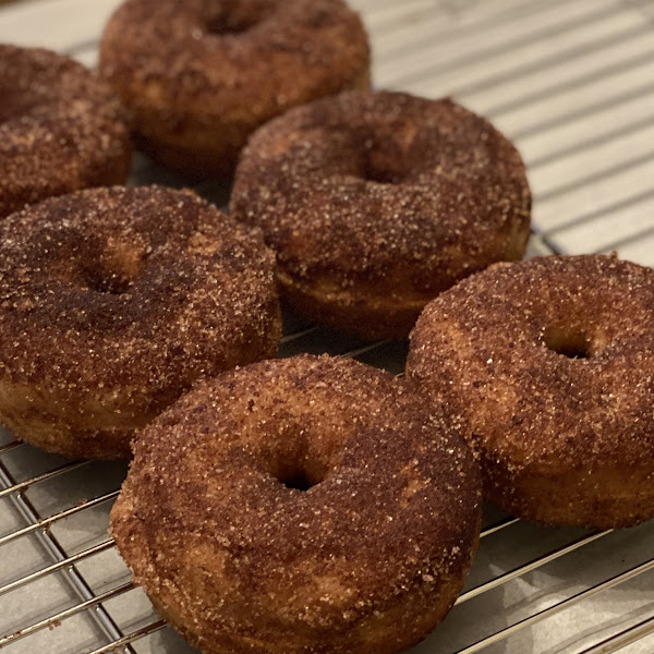 Cinnamon sugar donuts (baked)