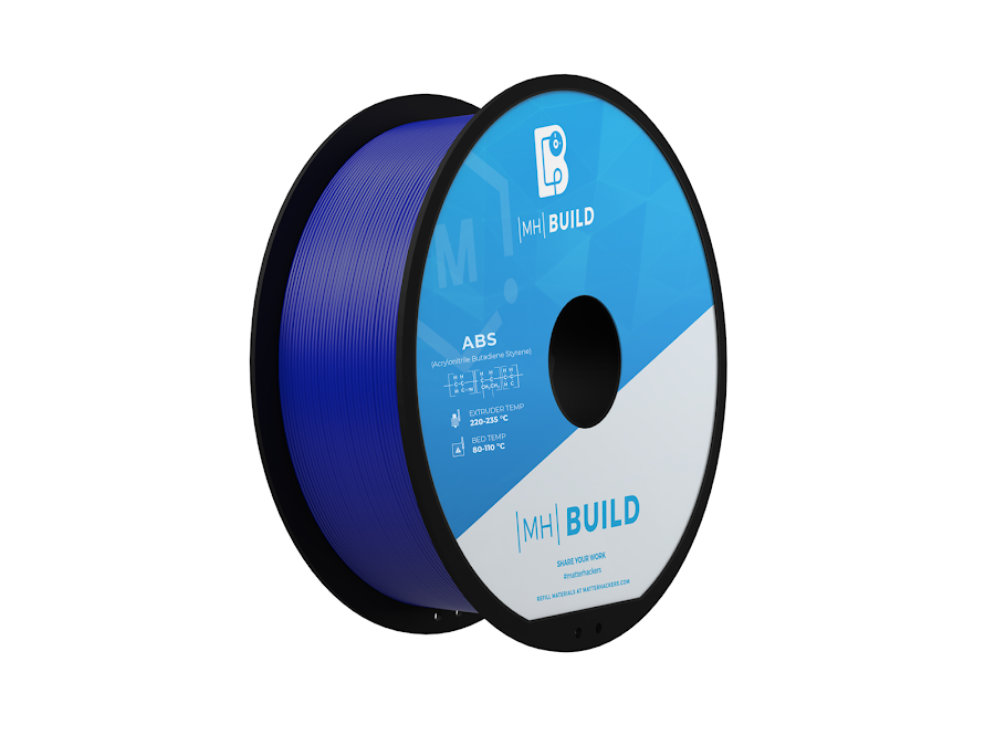 Blue MH Build Series ABS Filament - 1.75mm (1kg)