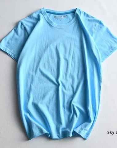 Herren Rundhals T-Shirt aus reiner - 0
