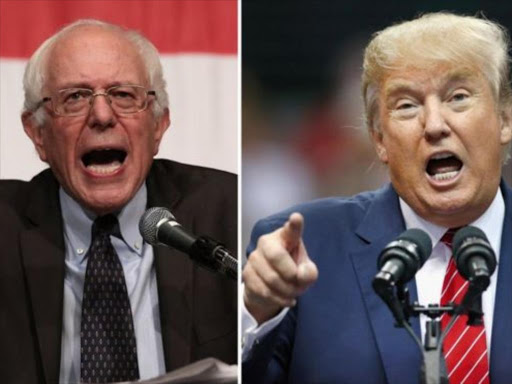 New Hampshire marks a dramatic win for two outsiders: Democrat Bernie Sanders (L) and Republican Donald Trump ®. Photo/BBC