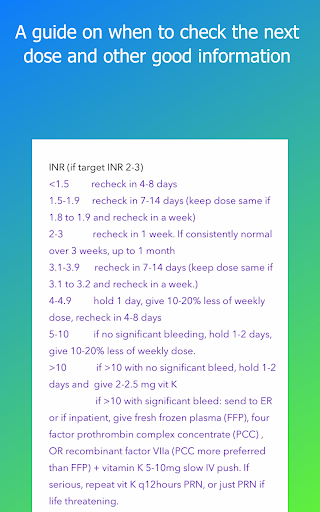 Warfarin Dose Calculator