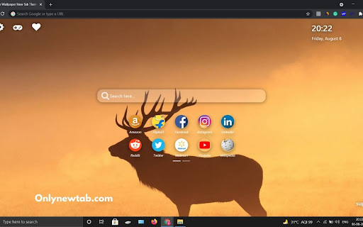 Moose Wallpaper New Tab Theme