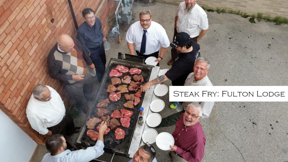 Image of a Fulton County Lodge #248 Fulton Lodge Steak Fry event.