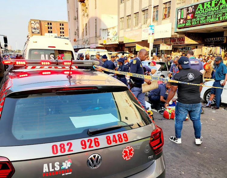 Paramedics responded to multiple shootings in the Durban CBD on Friday.