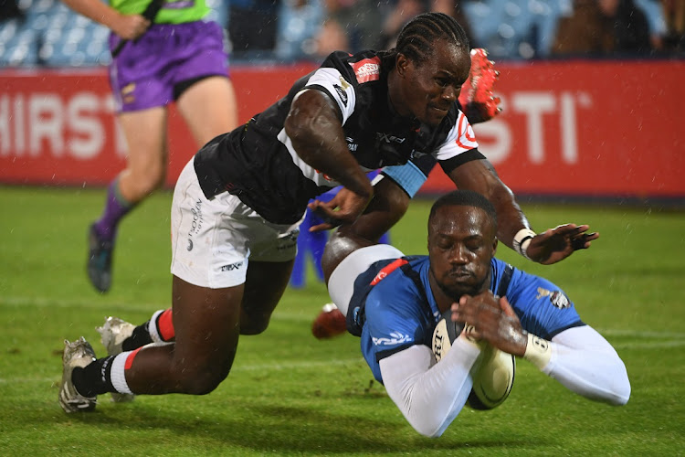 Madosh Tambwe of the Bulls during the Currie Cup match against the Sharks at Loftus Versfeld in Pretoria on March 16.