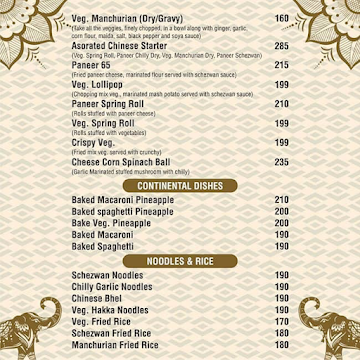 Raghuvanshi Punjabi Thal menu 