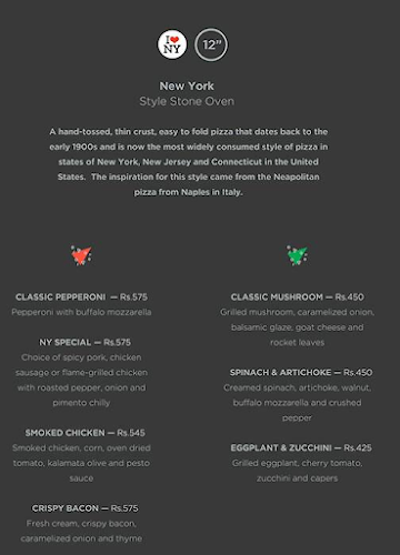 Nomad Pizza - Travellers Series menu 