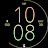 Orange Green Air Watch Face icon