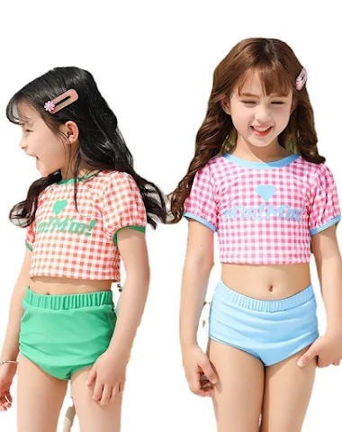 Maillot de bain fendu à carreaux po - 3