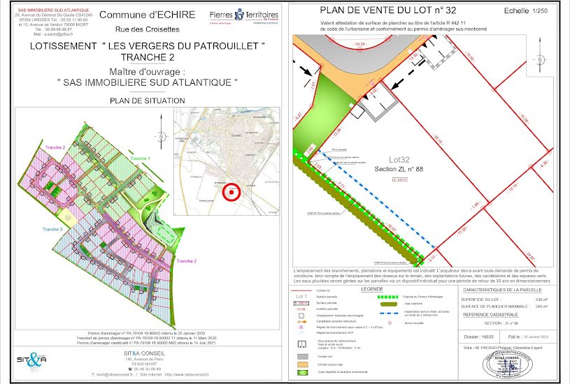  Vente Terrain à bâtir - à Échiré (79410) 