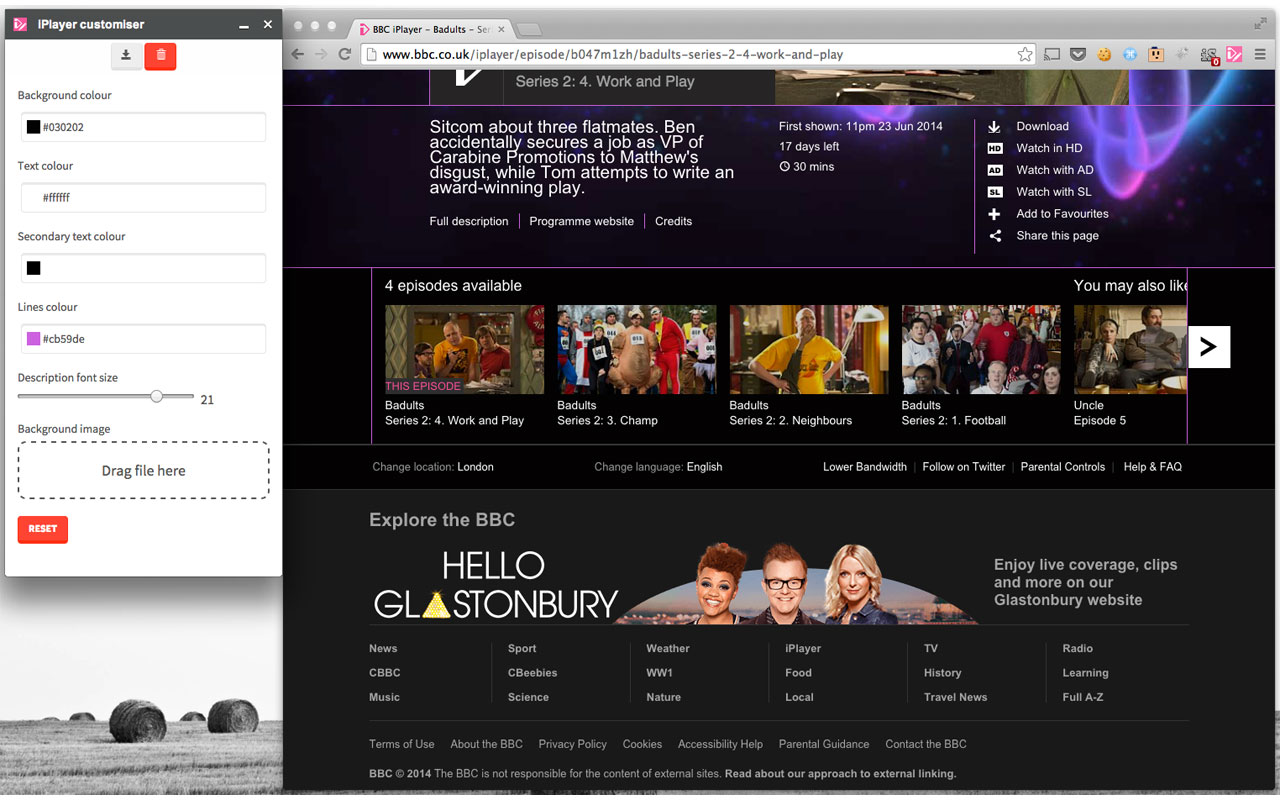 iPlayer customiser Preview image 0