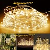 Dài 3 Mét 30 Bóng Đèn Không Chớp Nháy Xài Pin Đèn Led Đom Đóm Fairy Light Trang Trí Decor Phòng Ngủ Noel