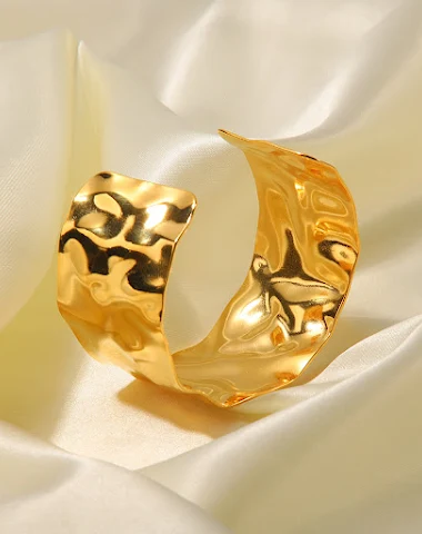 Pulseira boêmia com textura de bati - 0