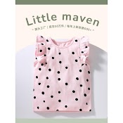 Áo Thun Bé Gái, Áo Phông Cộc Tay Trẻ Em Little Maven 10 - 30Kg