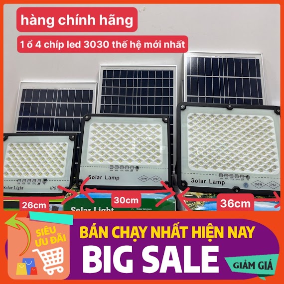 Đèn Năng Lượng Mặt Trời Chống Lóa 300W 200W 100W Chính Hãng Tys Bảo Hành 2 Năm Có Giấy Bảo Hành