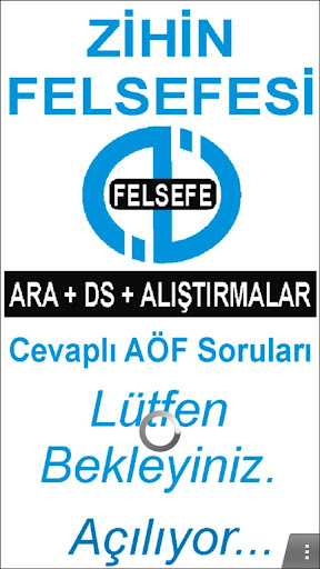 AÖF ZİHİN FELSEFESİ