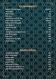 Manish Mahal menu 2