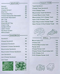 Jai Prakash Bhelpuri menu 1