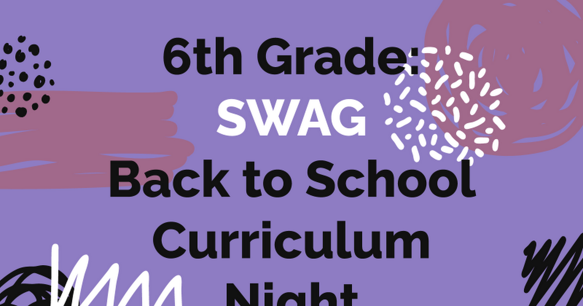 SWAG Back to School 2020