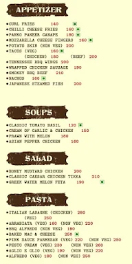 The Miner Diner menu 1