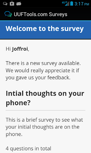 UUF Tools Survey