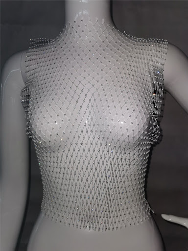 Title 9, Fashion Mesh Super Diamond Womens Sexy Camisole