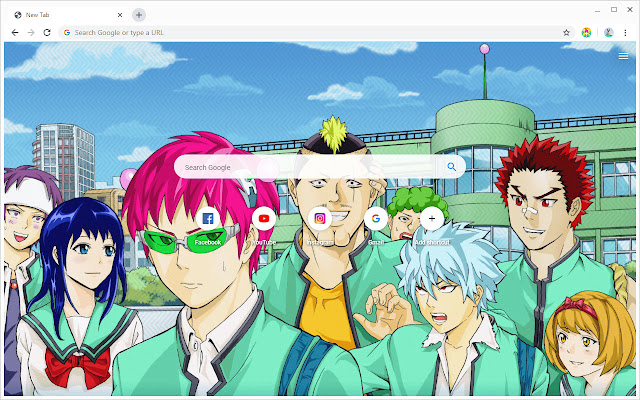 The Disastrous Life of Saiki K. New Tab