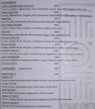 Myx The Club menu 