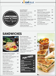 Aurroville -  All About Food menu 1