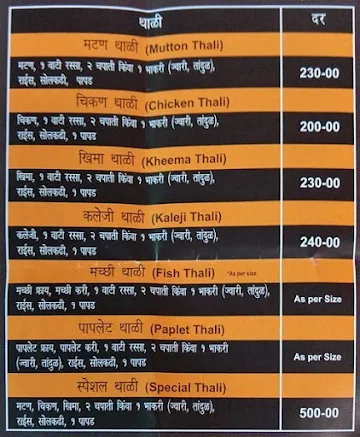 Hotel Janaki menu 