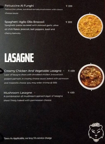 Stupid party lounge menu 