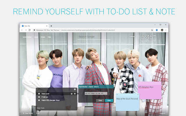 BTS - Bangtan Boys Wallpaper HD Custom NewTab