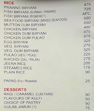 Gajalee menu 5