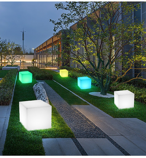 Title 4, LED Stool Square Cube Light Waterproof – Illumi...