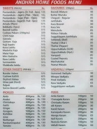 Amaravathi menu 1