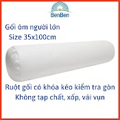 Ruột Gối Ôm Ép Hơi Dài 100X35Cm 100% Gòn Đàn Hồi Cao Cấp Ben Ben - Gối Ôm Người Lớn Gối Ôm Hơi