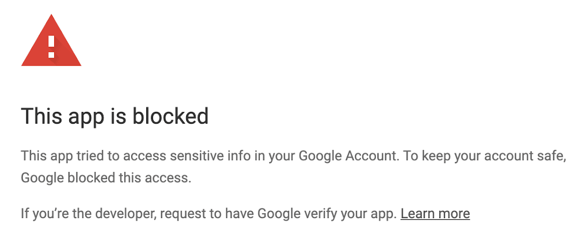 Sign in with Google temporarily disabled window