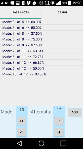 Basketball Shot Log