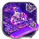 Descargar Purple Diamond Butterfly Keyboard Instalar Más reciente APK descargador