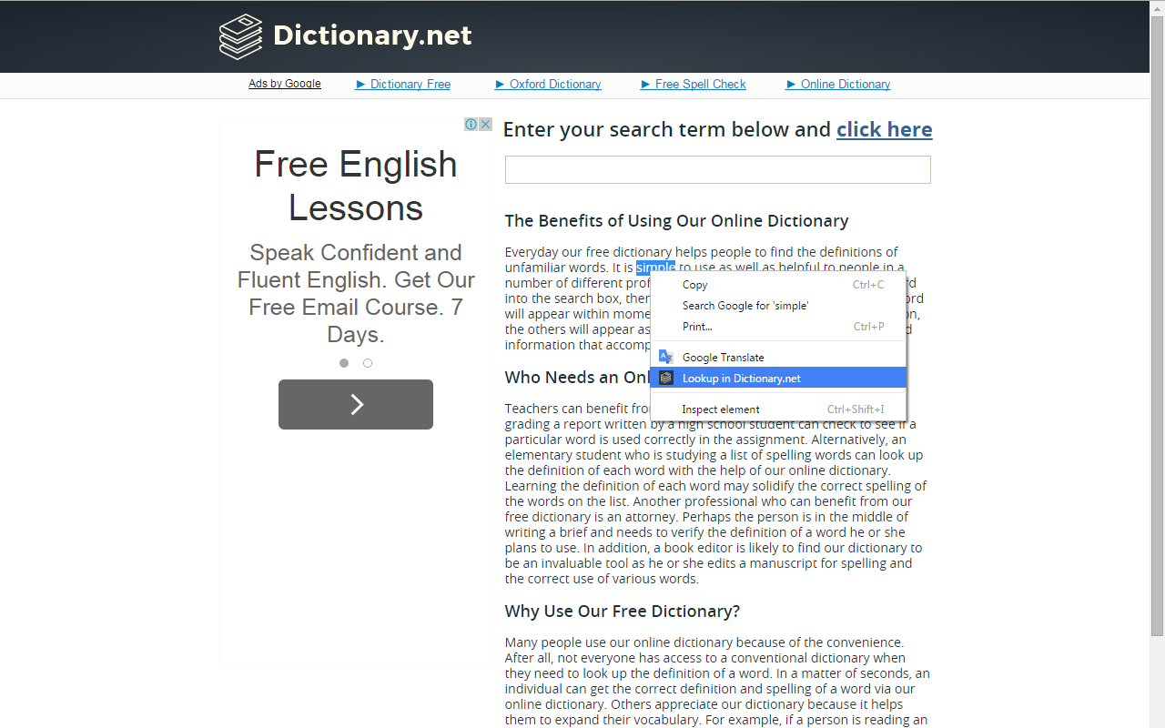 Dictionary.net Extension Preview image 3