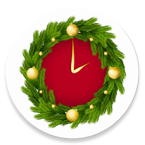 Christmas clock widget