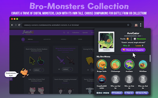 Bro-Mon 🐾 Browser Monsters - Web Surf Game