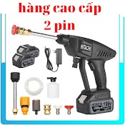 Máy Xịt Rửa Xe Máy Ô Tô Cao Áp Có Áp Lực Cao Tạo Bọt Tuyết Hitachi 199V Cầm Tay Pin Sạc Cực Mạnh Dùng Gia Đình Giá Rẻ