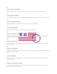 BAB - Big American Breakfast menu 1