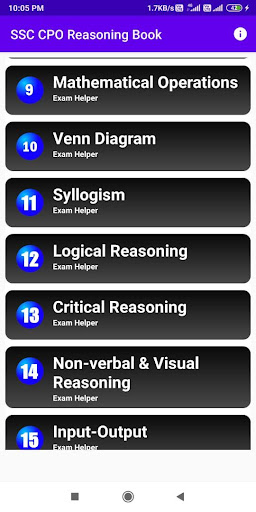 SSC CPO Reasoning Book