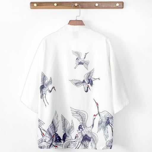 Title 1, Trendy Loose Five-quarter Sleeve Cardigan Robe ...