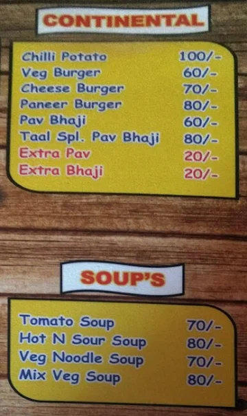 Taal menu 