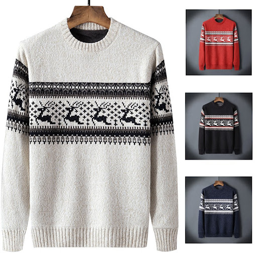 Title 1, Mens contrast color plus fleece sweater. Stay ...