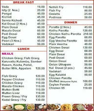 Raj Chettinad Hotel menu 1